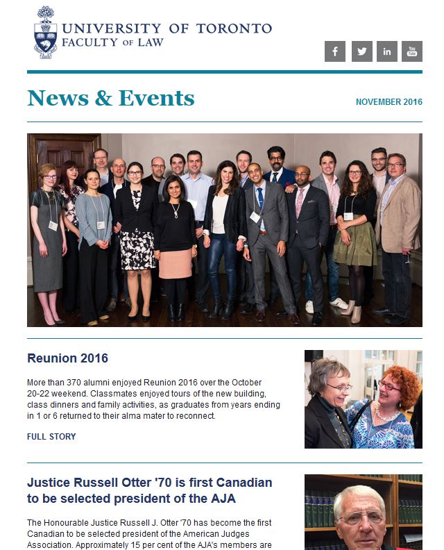 November e.newsletter to alumni