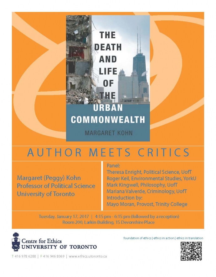 Margaret Kohn's The Death and Life of the Urban Commonwealth