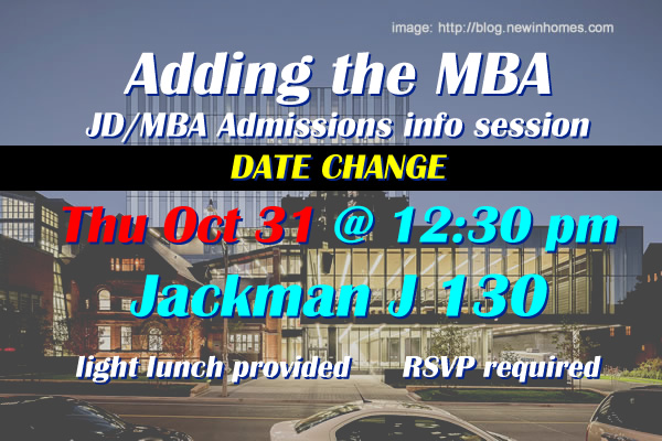 1L Students: adding on the MBA | admission info session with Rotman on the JD/MBA