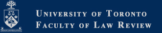 University of Toronto Faculty of Law Review