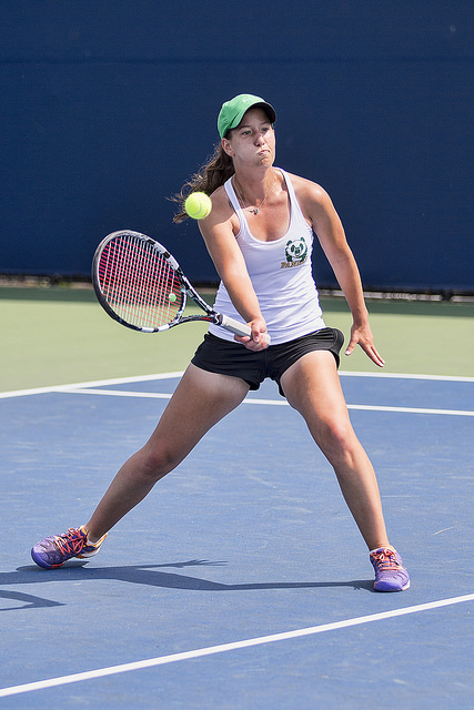 Erika Voaklander playing tennis