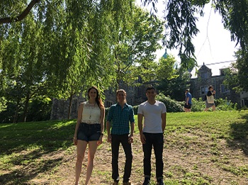 Photo of Callwood Fellows Natalie Day, Zachary Biech and Joshua Favel