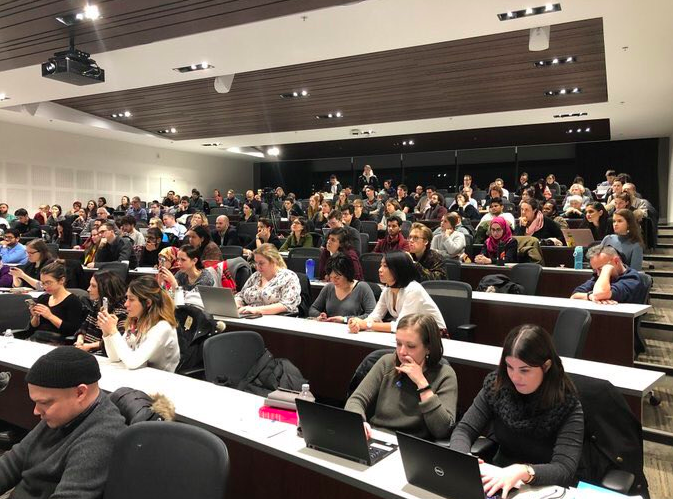 Full Moot Court Room for the IHRP Human Rights Watch panel