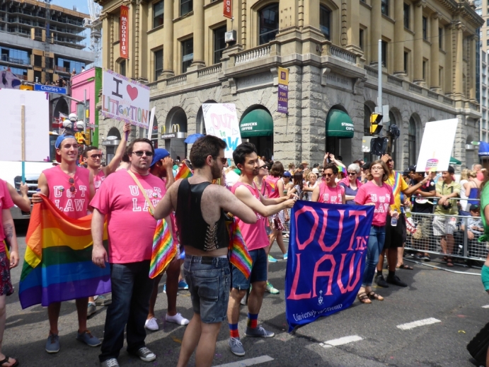 Law students at World Pride parade