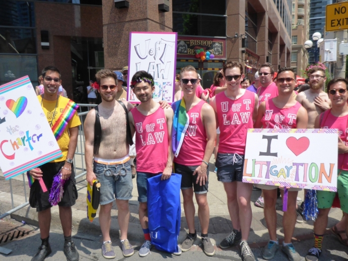 Law students at World Pride parade