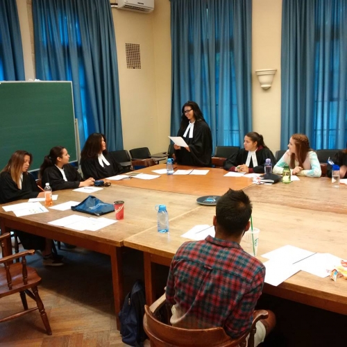 Aboriginal youth in mock trial