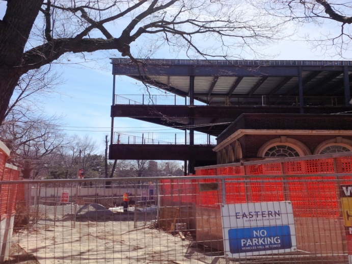 Facing Flavelle House and new Jackman Building behind it.