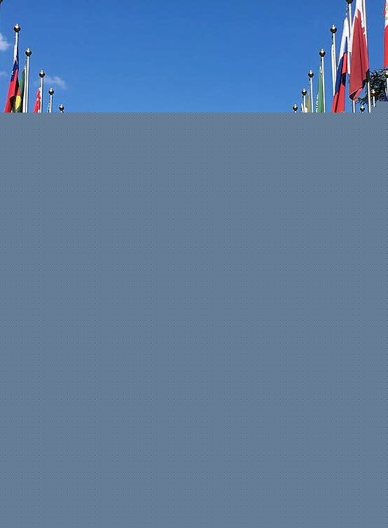 Basking in international diplomacy at the Palais des Nations.