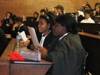 LAWS Mock Trial LAWS students in the midst of a mock trial at the University of Toronto Faculty of Law