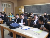 LAWS Mock Trial LAWS students in the midst of a mock trial at Central Tech
