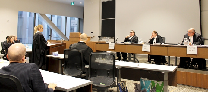 The Grand Moot in progress.