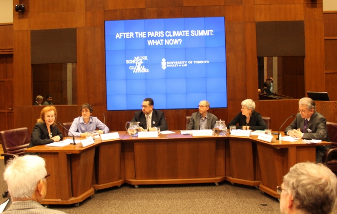 After Paris Climate Conference panel shot