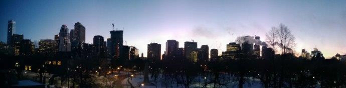 Panorama view from Flavelle House roof