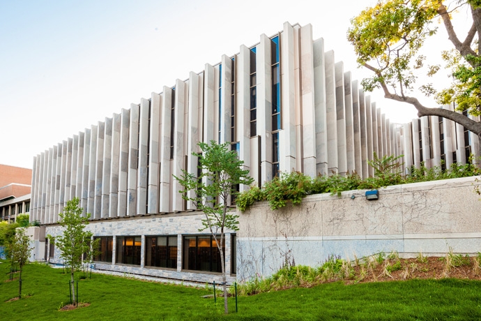 View of Bora Lasking Law Library from Philosopher's Walk