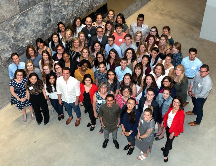 large group photo of PBSC students from the May 2018 training conference 