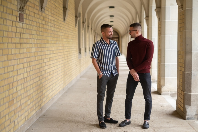 As U of T's Patrick and Curtis Sobchak learned more about their family history, being Indigenous increasingly became an integral part of their identity (photo by Geoff Vendeville) 