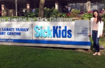 Photo of Lara Hubermann outside SickKids