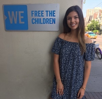 Photo of Valentina Romano at WE Charity offices